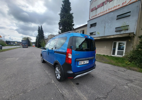 Dacia Dokker cena 32800 przebieg: 134850, rok produkcji 2015 z Złotów małe 781